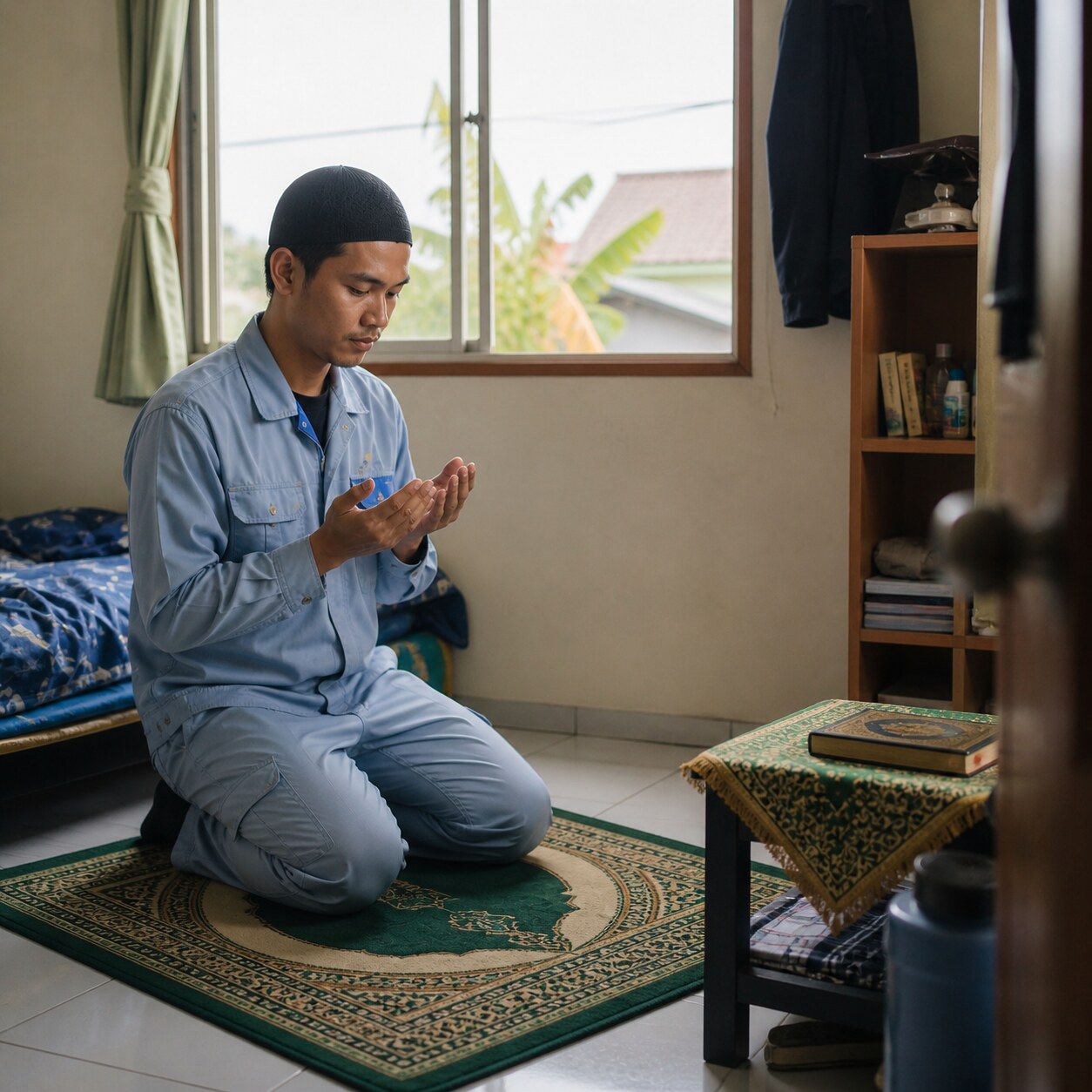 インドネシア人労働者の礼拝